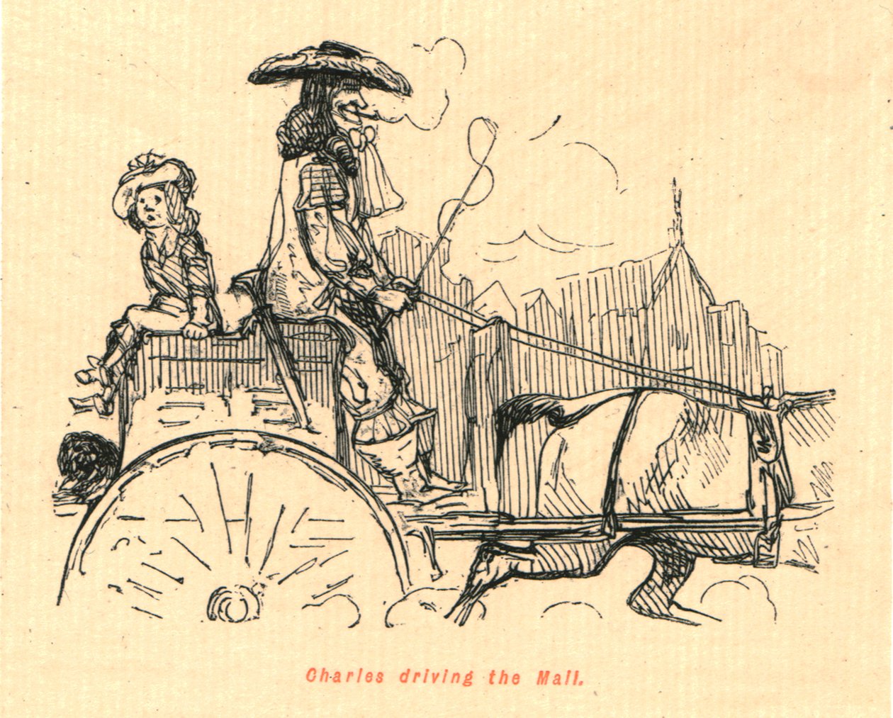 Charles kører i indkøbscenteret, 1897. af John Leech
