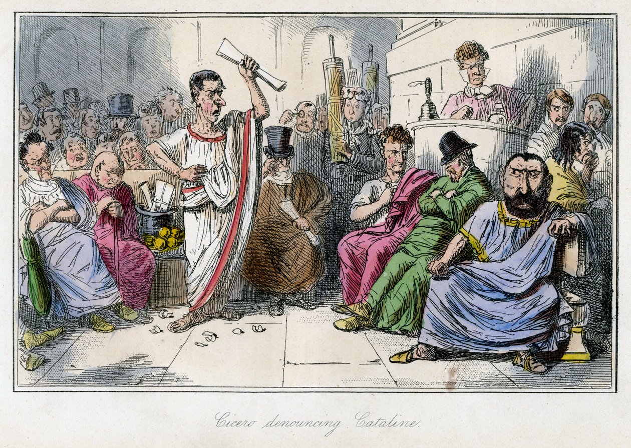 Cicero fordømmer Cataline, 1850