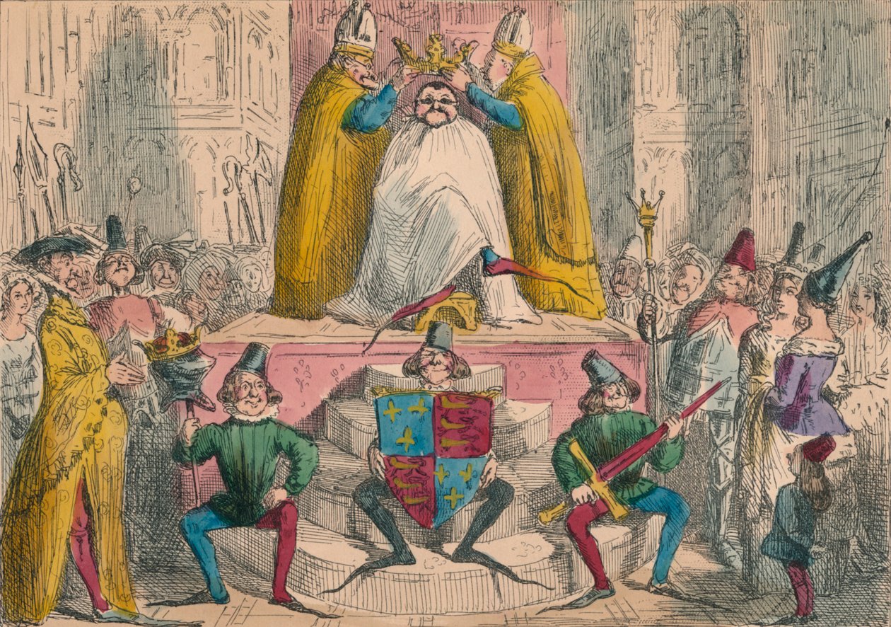 Kroning af Henrik den Fjerde fra de bedste myndigheder, 1850 af John Leech