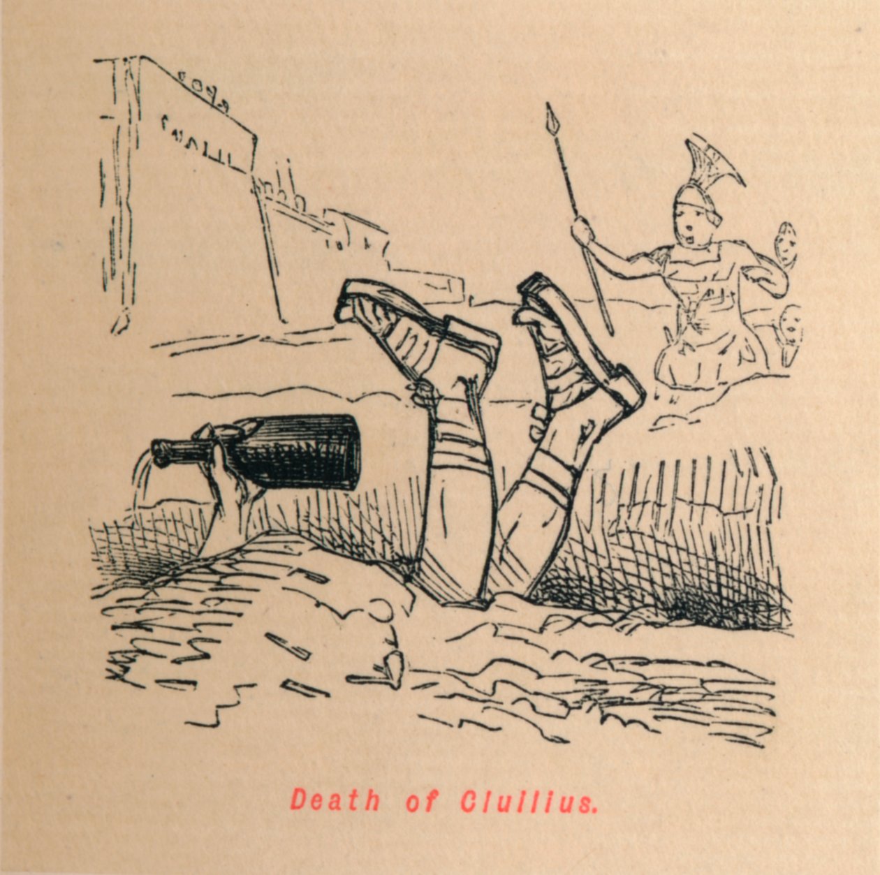 Civilius død, 1852 af John Leech
