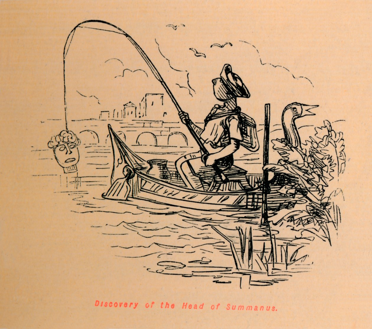 Opdagelsen af hovedet af Summanus, 1852 af John Leech