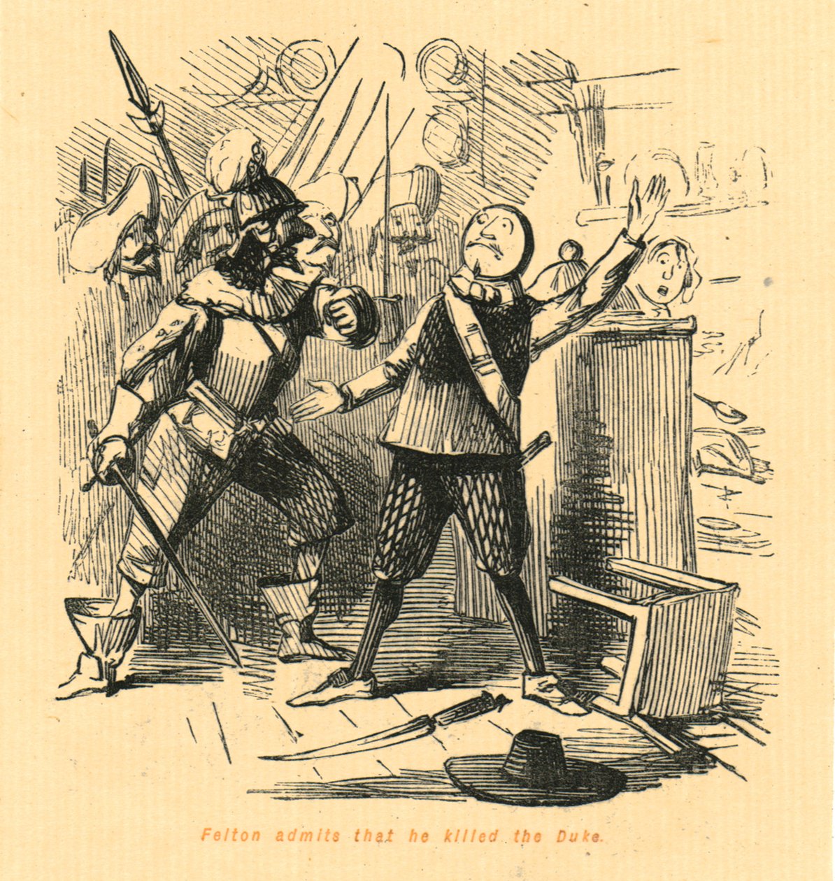 Felton indrømmer, at han dræbte hertugen i 1897. af John Leech