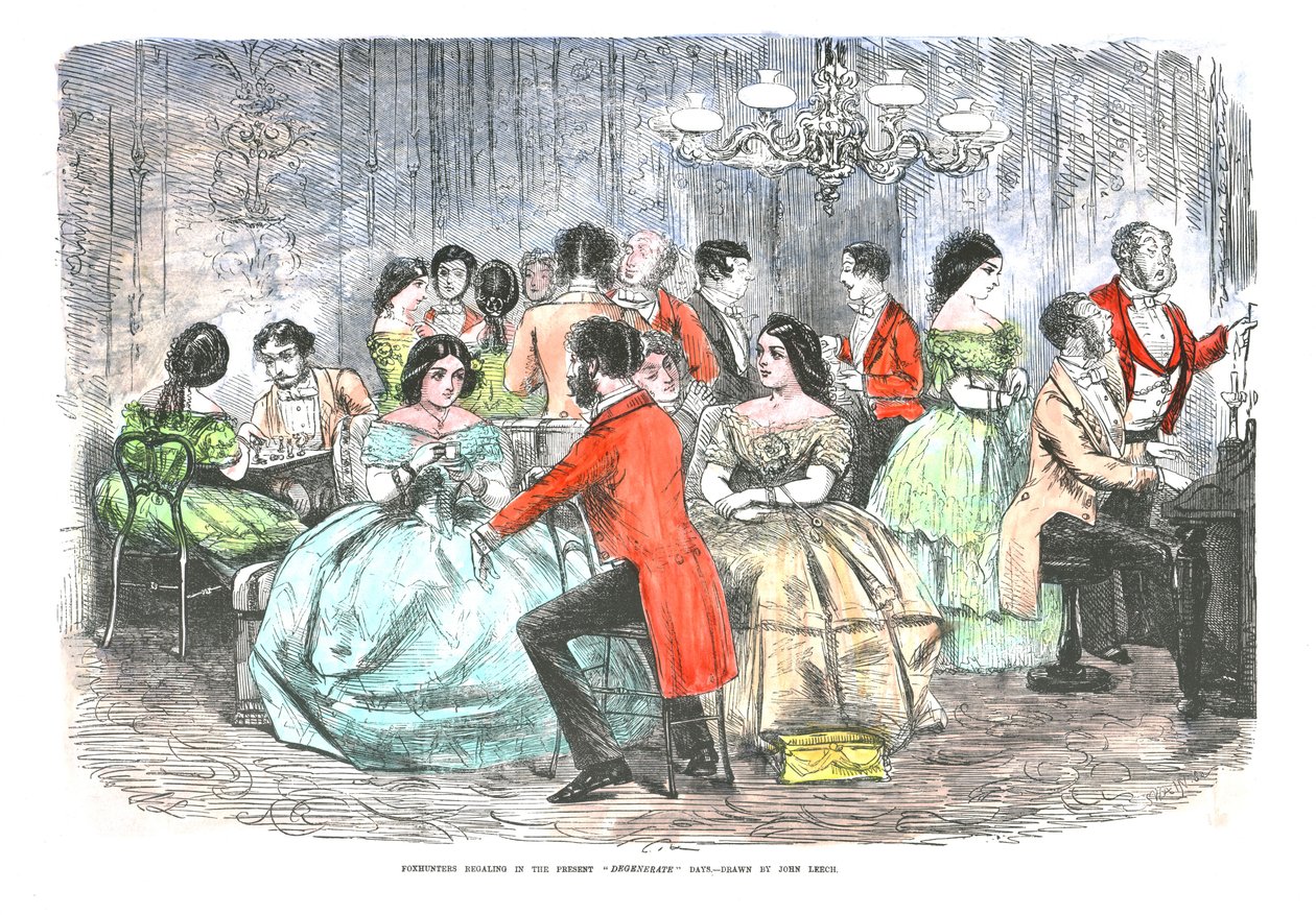 Rævejægere regaler i de nuværende degenererede dage, c1856 af John Leech