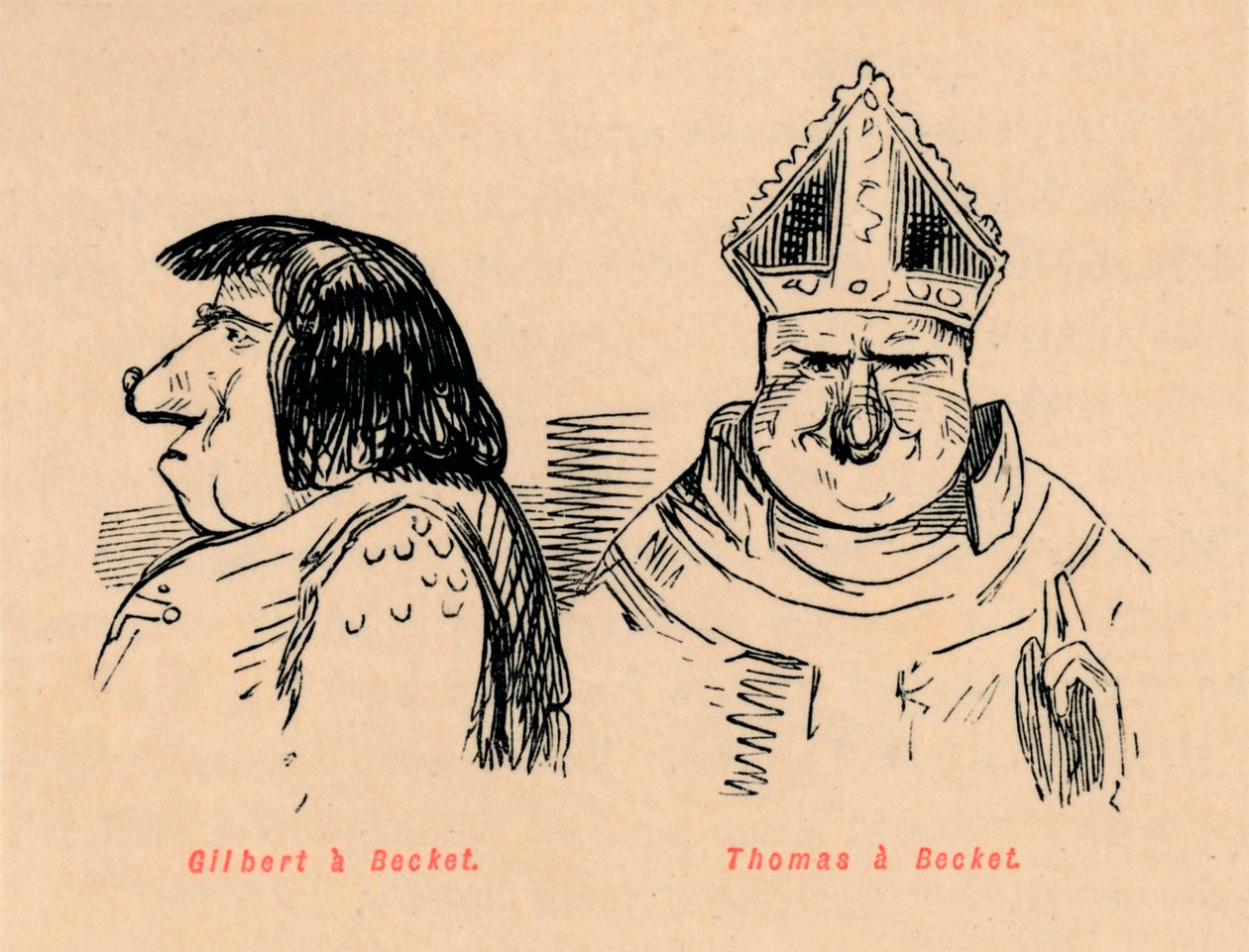 Gilbert a Becket, Thomas a Becket, c1860, c1860 af John Leech