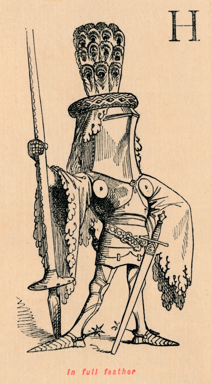 I hel fjer, c1860, c1860 af John Leech