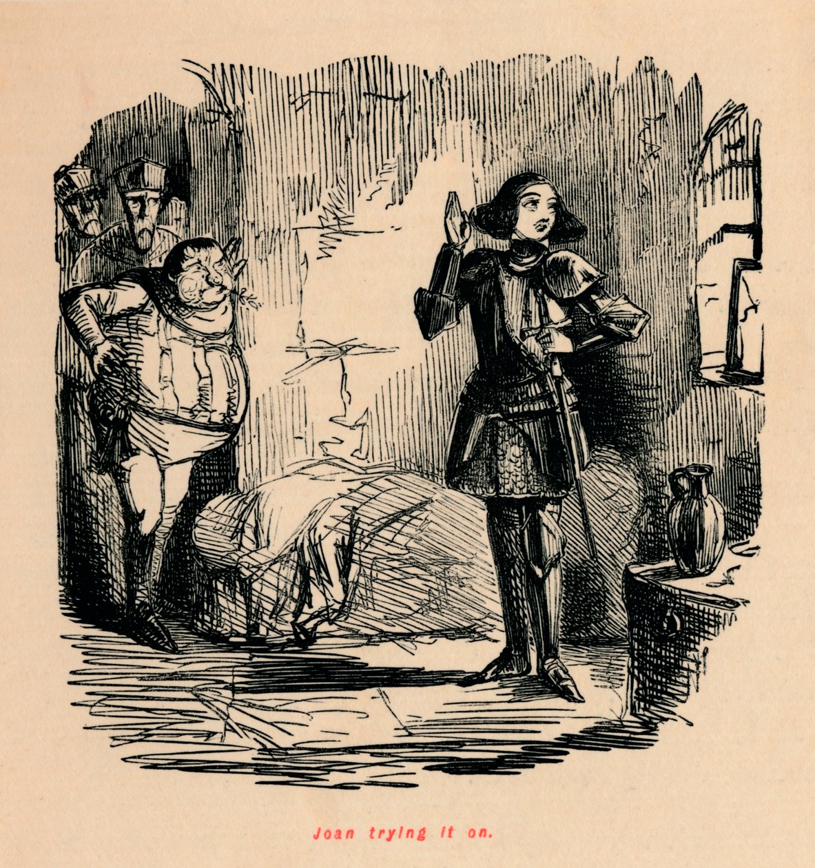 Joan prøver det, af John Leech