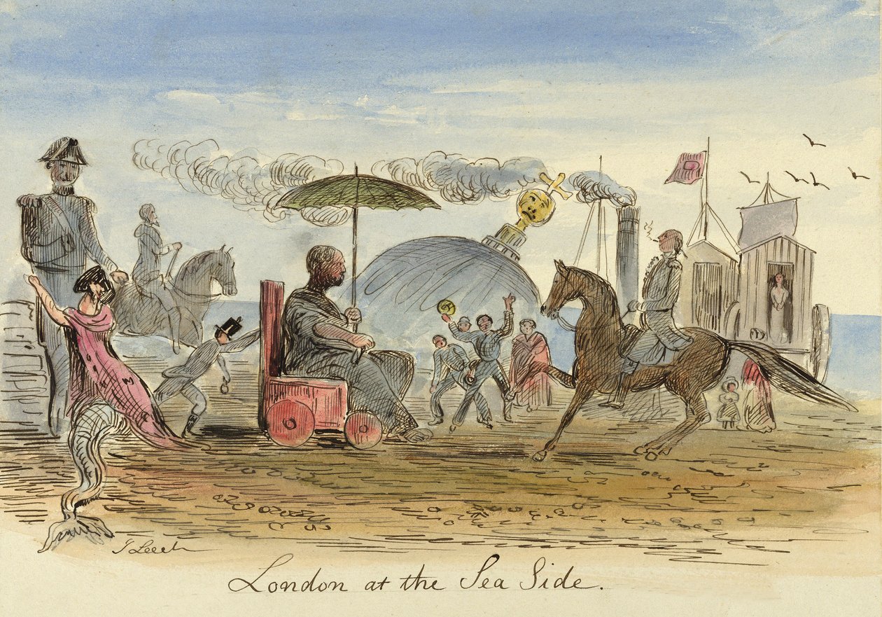 London ved havet, pub.1844 af John Leech