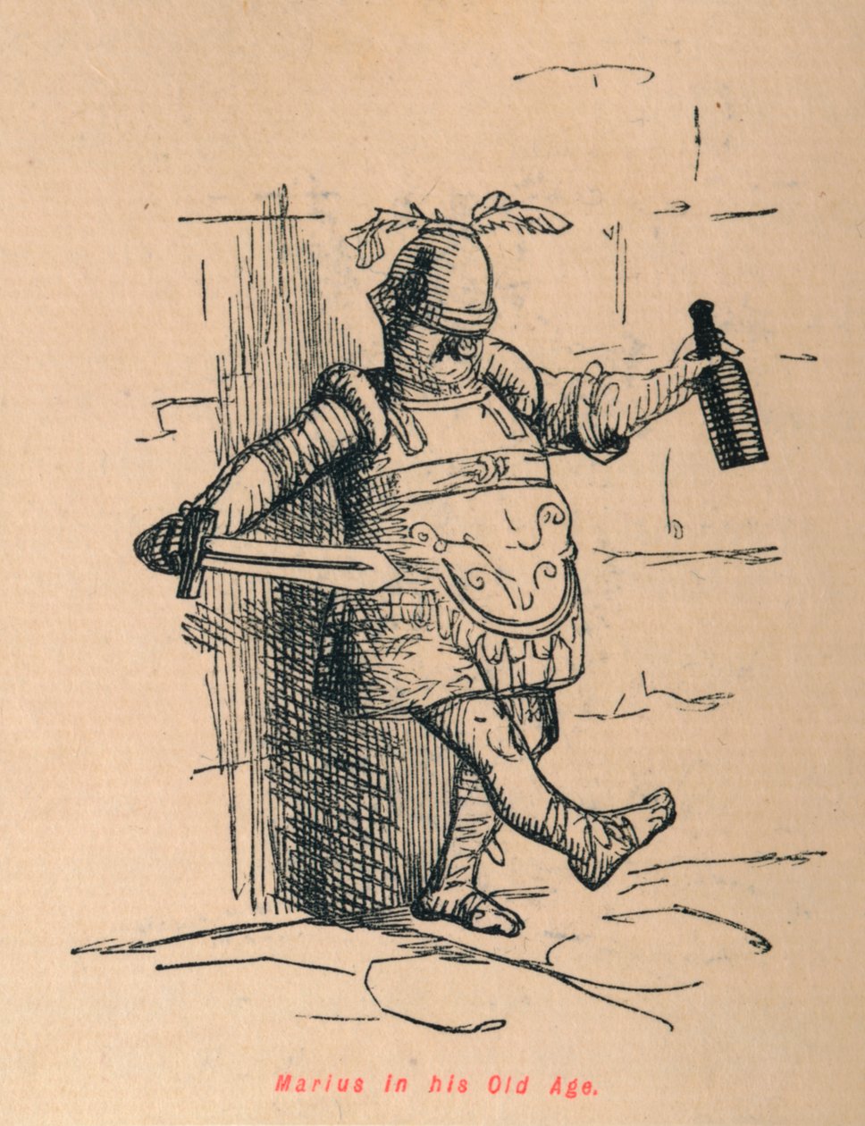 Marius i sin alderdom, 1852 af John Leech