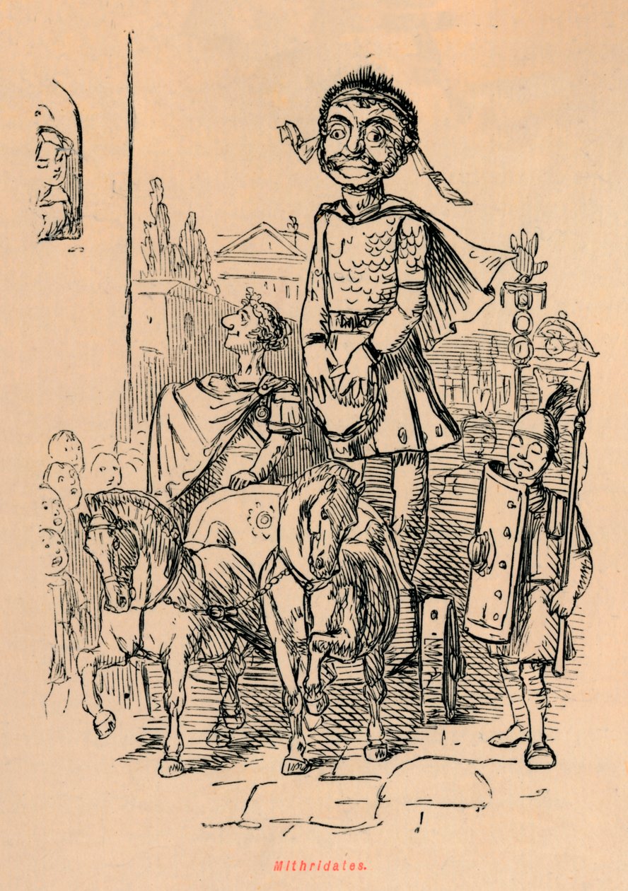 Mithridates, 1852 af John Leech