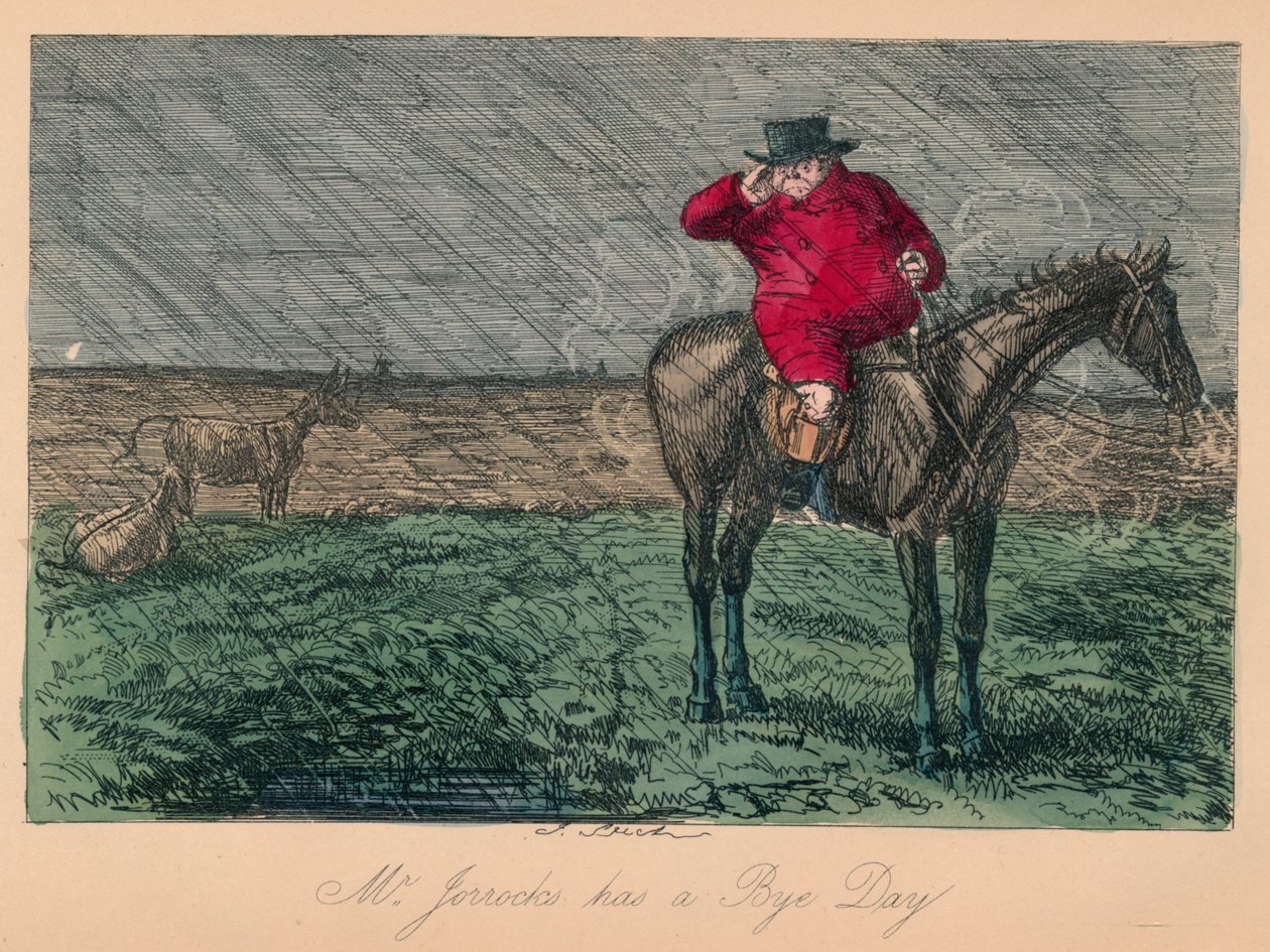 Mr. Jorrocks har en farvel dag, 1854 af John Leech