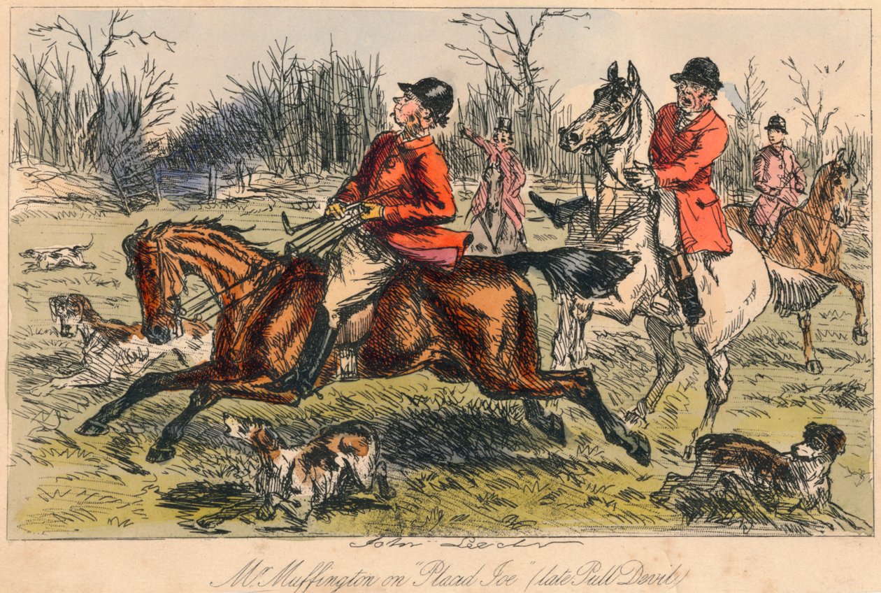 Mr Muffington om Placid Joe sene Pull Devil, 1865 af John Leech