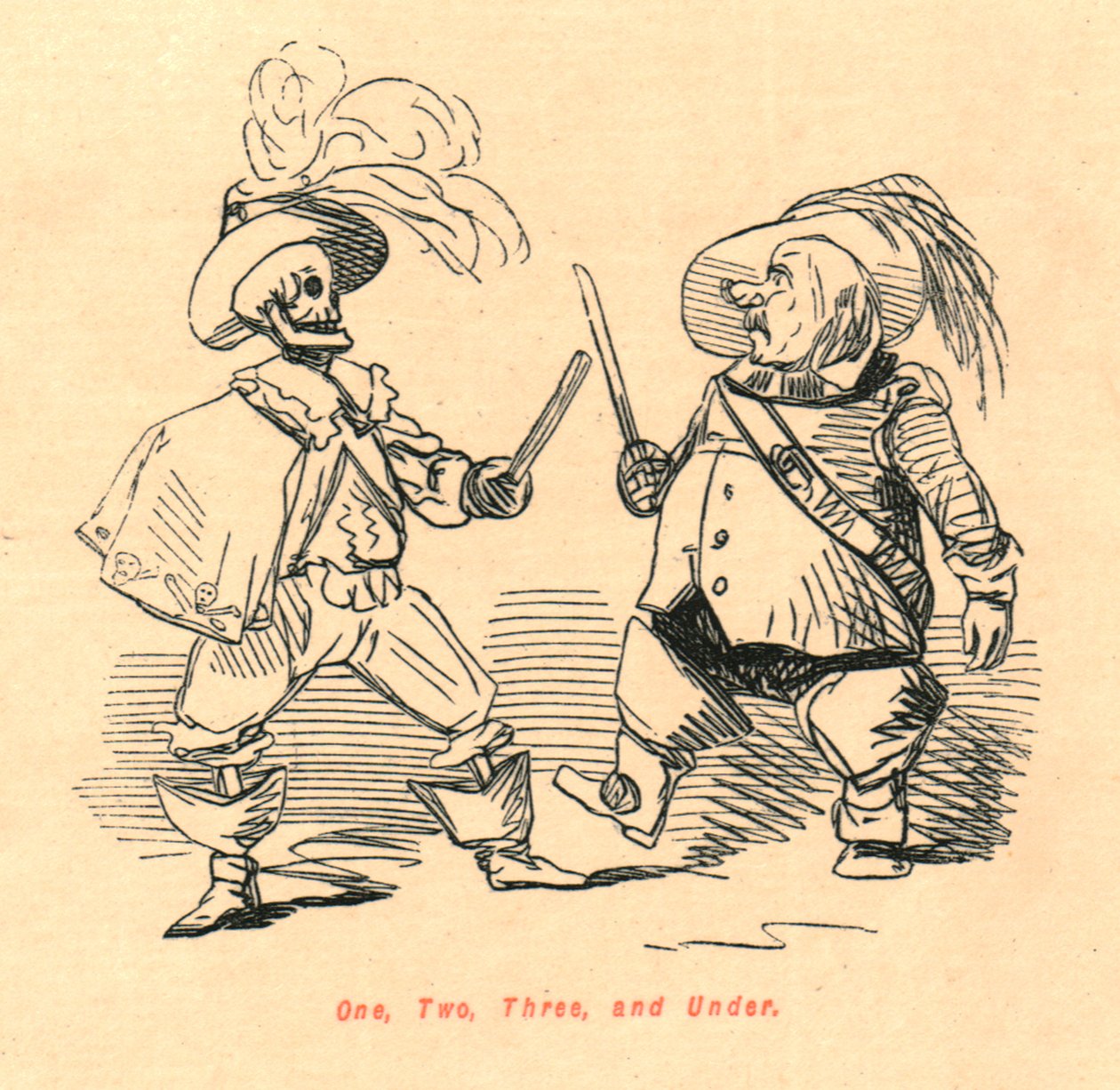 En, to, tre og under, 1897. af John Leech