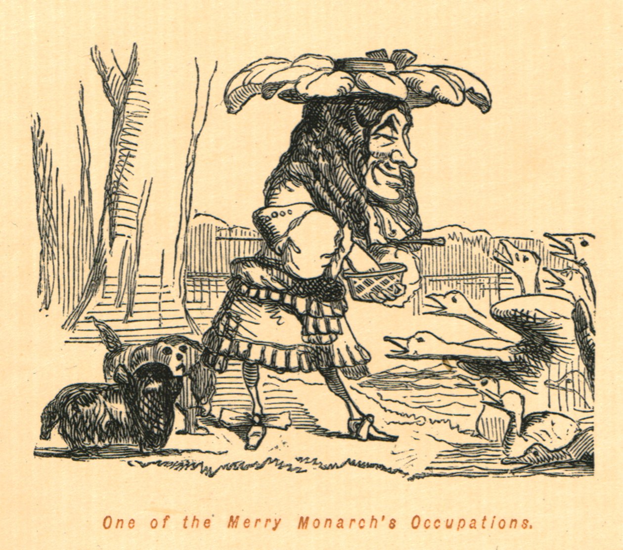 En af Merry Monarchs Occupations, 1897. af John Leech