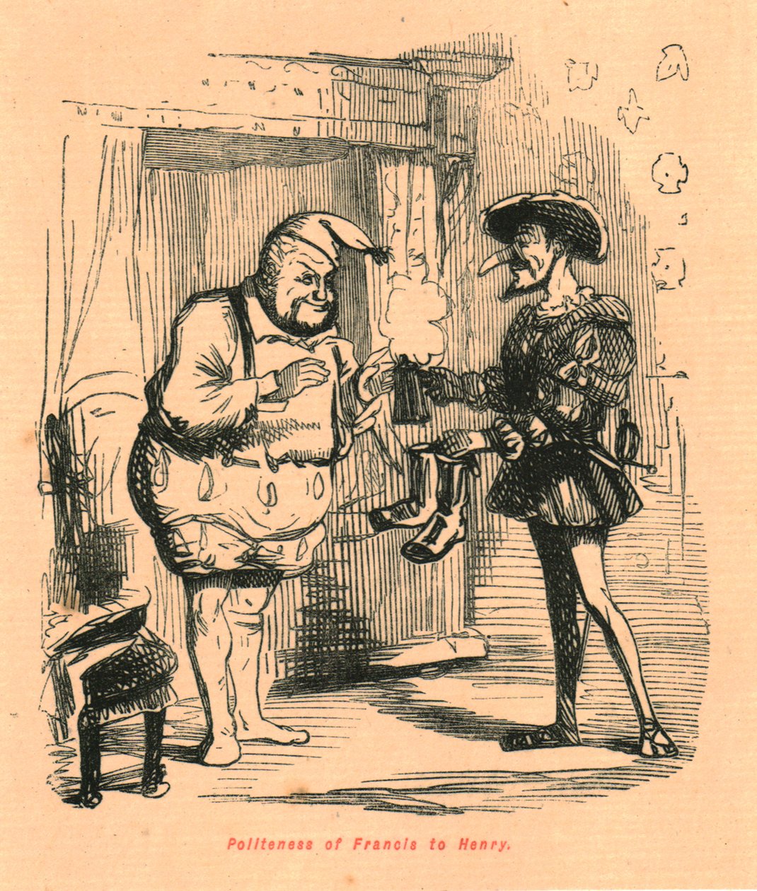 Høflighed af Francis til Henry, 1897. af John Leech