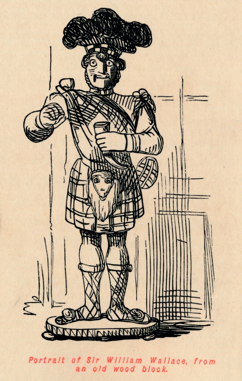 Portræt af Sir William Wallace, fra en gammel træklods, c1860, c1860 af John Leech