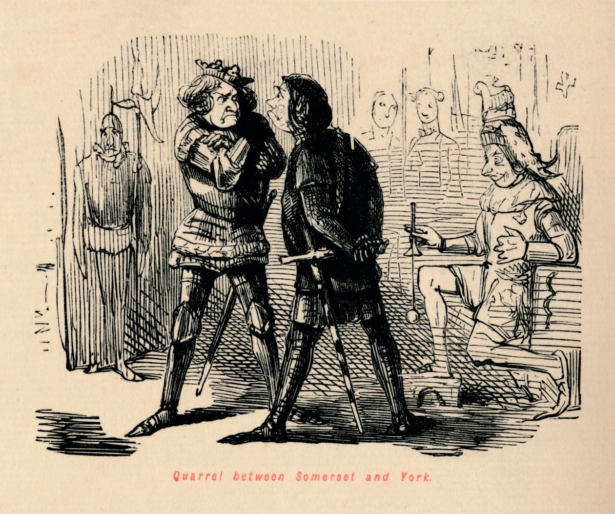 skænderi mellem Somerset og York, af John Leech