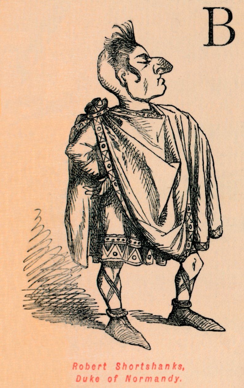 Robert Shortshanks, hertug af Normandiet, c1860, c1860 af John Leech