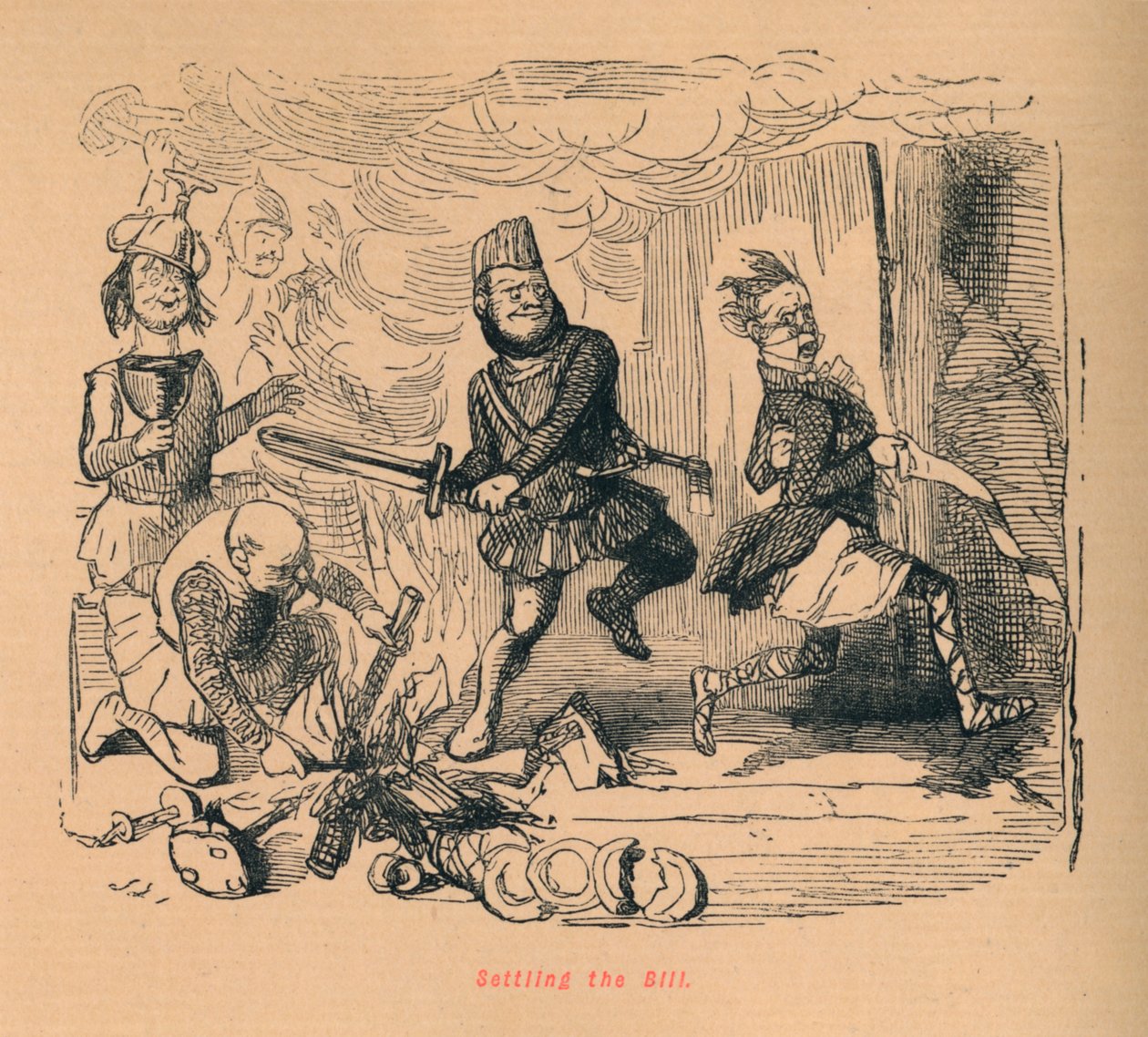 Afregning af regningen, c1860, c1860 af John Leech