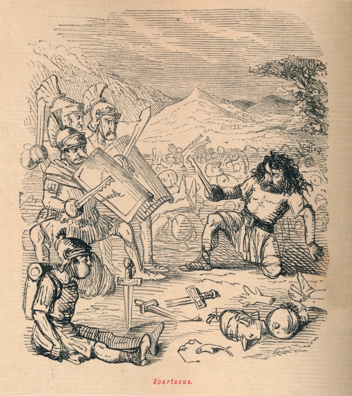 Spartacus, 1852 af John Leech