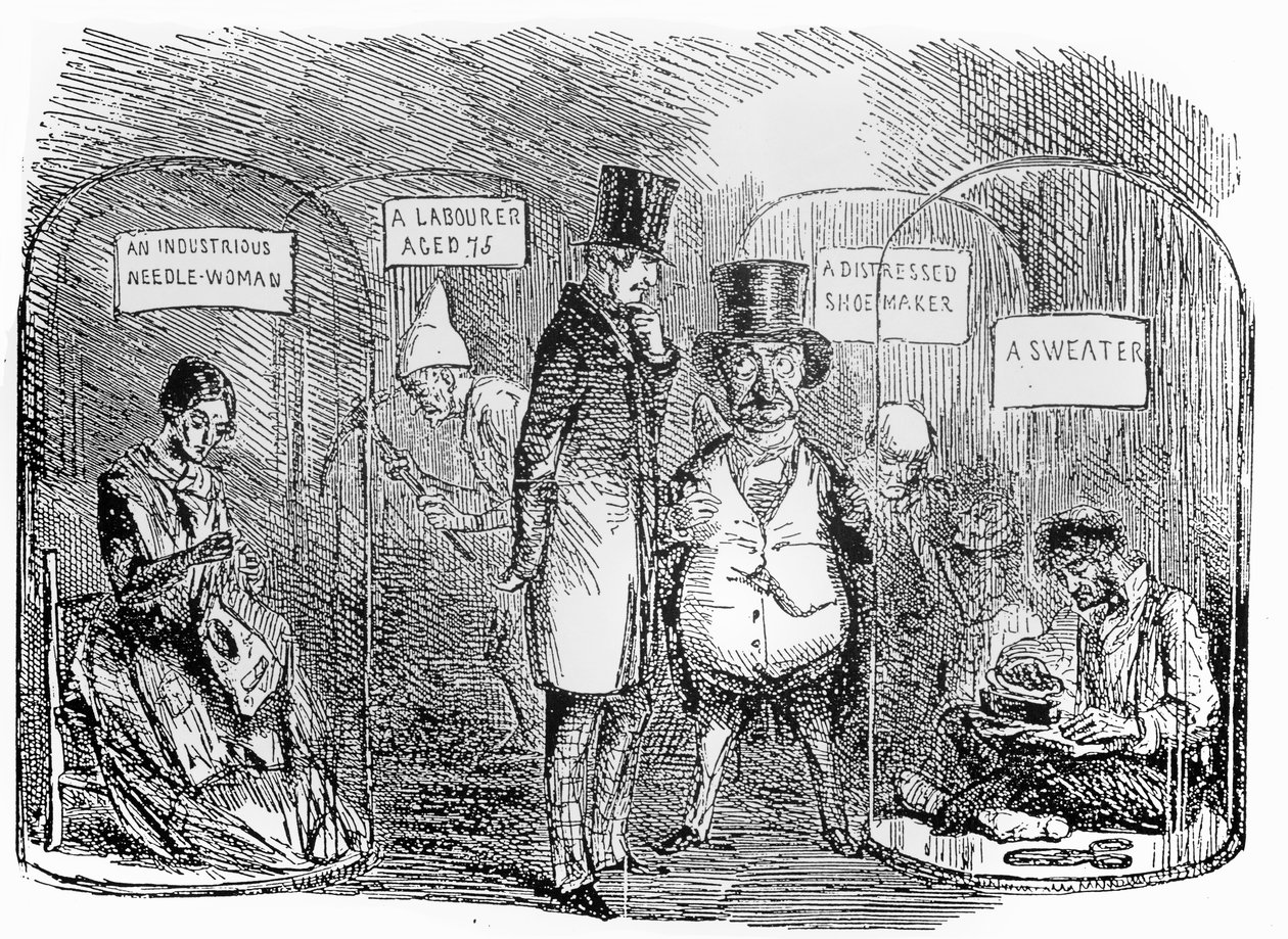 Eksemplarer fra Mr Punchs industriudstilling fra 1850 af John Leech