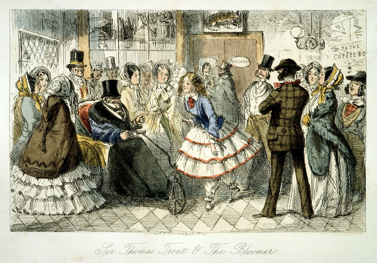 Tager vandet ved Handley Spa, 1845 af John Leech