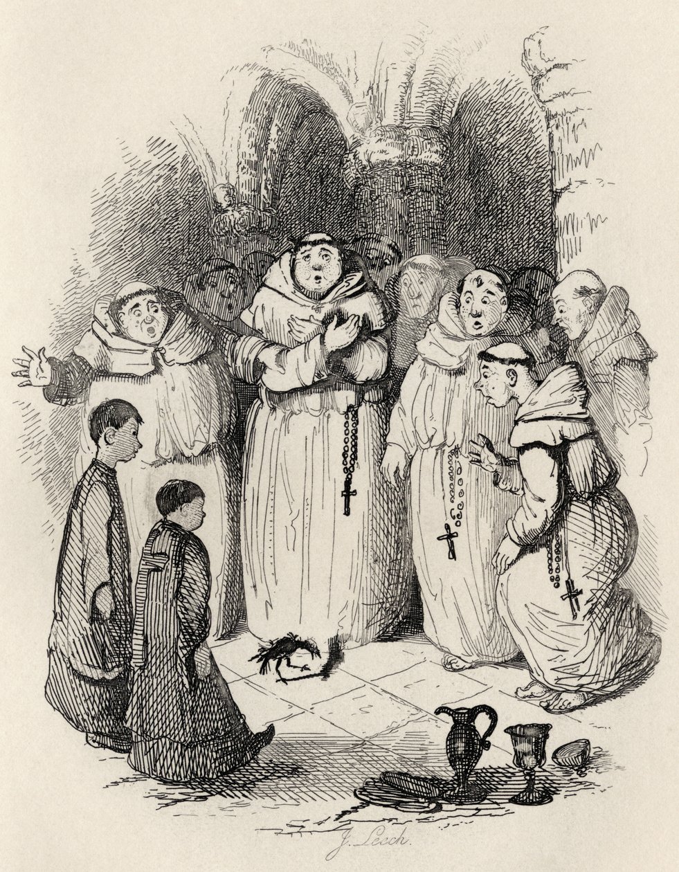 Det er ham - The Jackdaw, fra "The Ingoldsby Legends" af Thomas Ingoldsby, udgivet af Richard Bentley und Son, 1887 af John Leech