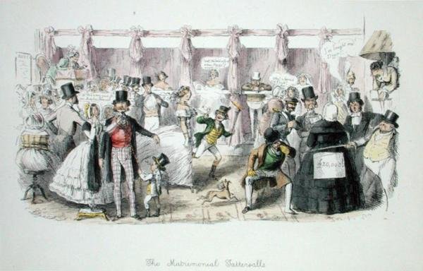 De ægteskabelige Tattersalls af John Leech