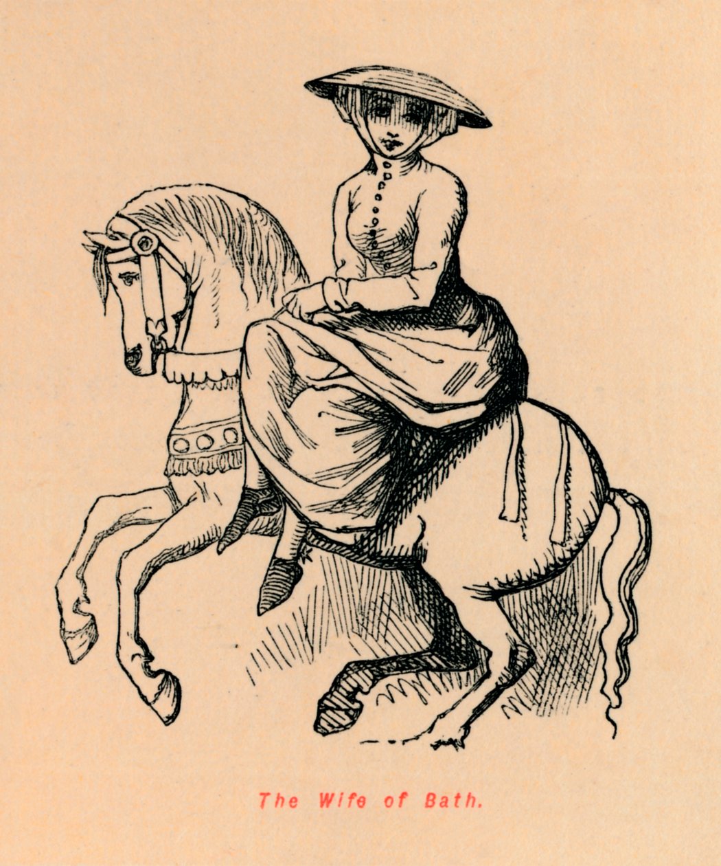 The Wife of Bath, c1860, c1860 af John Leech