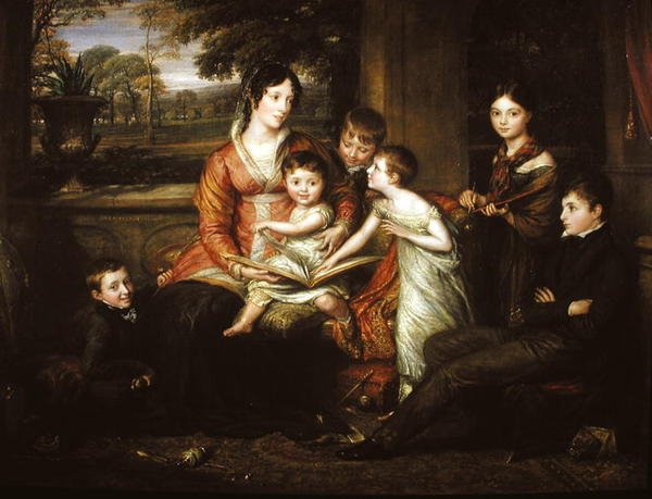 Lady Torrens og hendes familie, 1820 af John Linnell