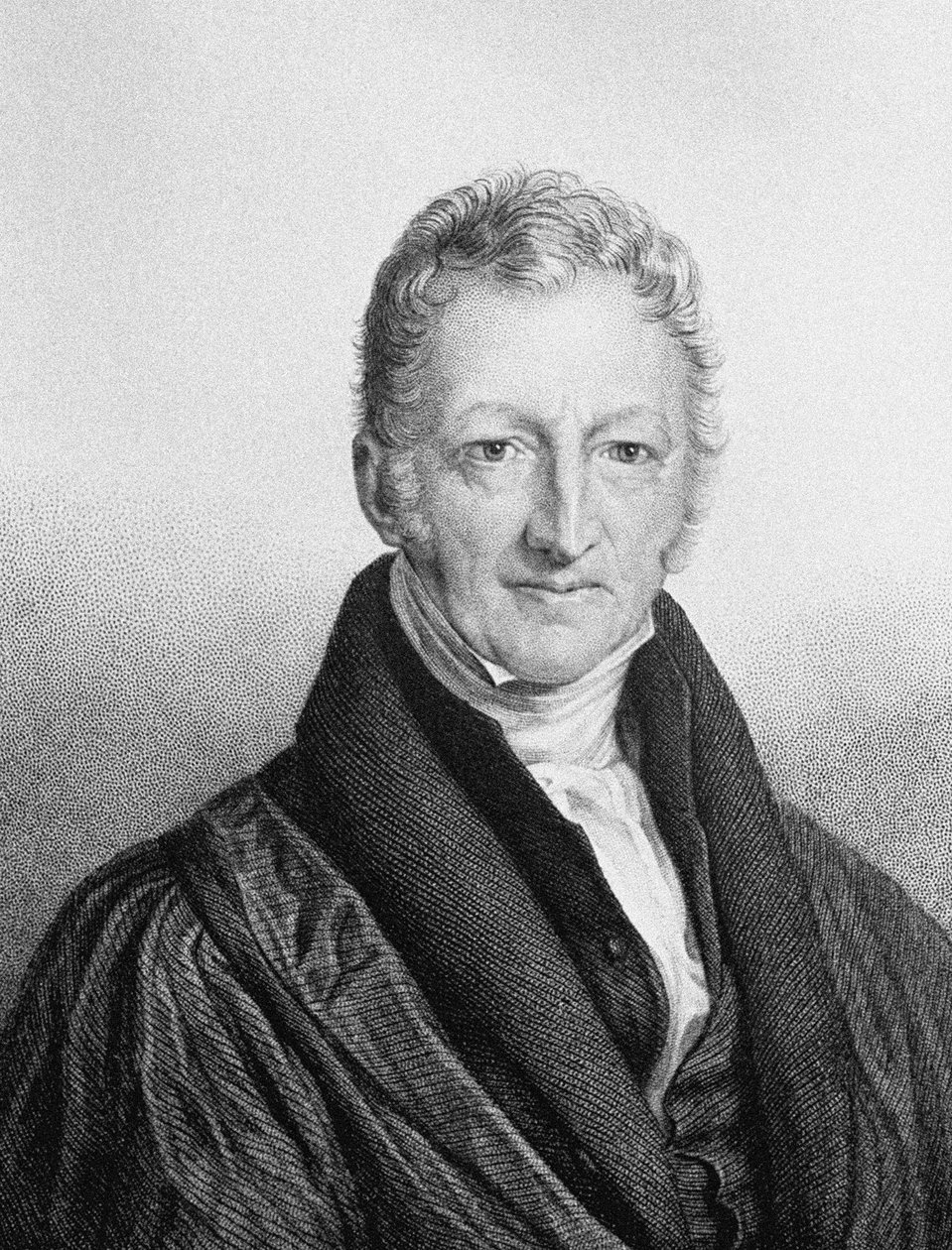 Portræt af Thomas Robert Malthus 1766-1834 af John Linnell