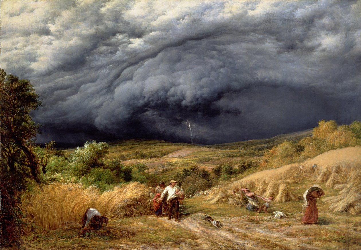 Storm i høst, 1856 af John Linnell