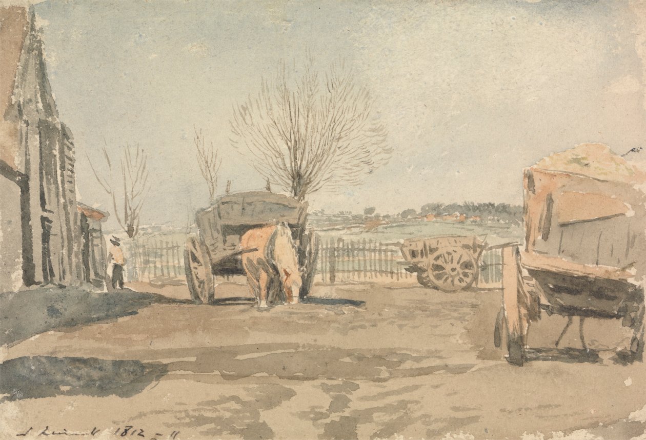 Gårdsgården af John Linnell