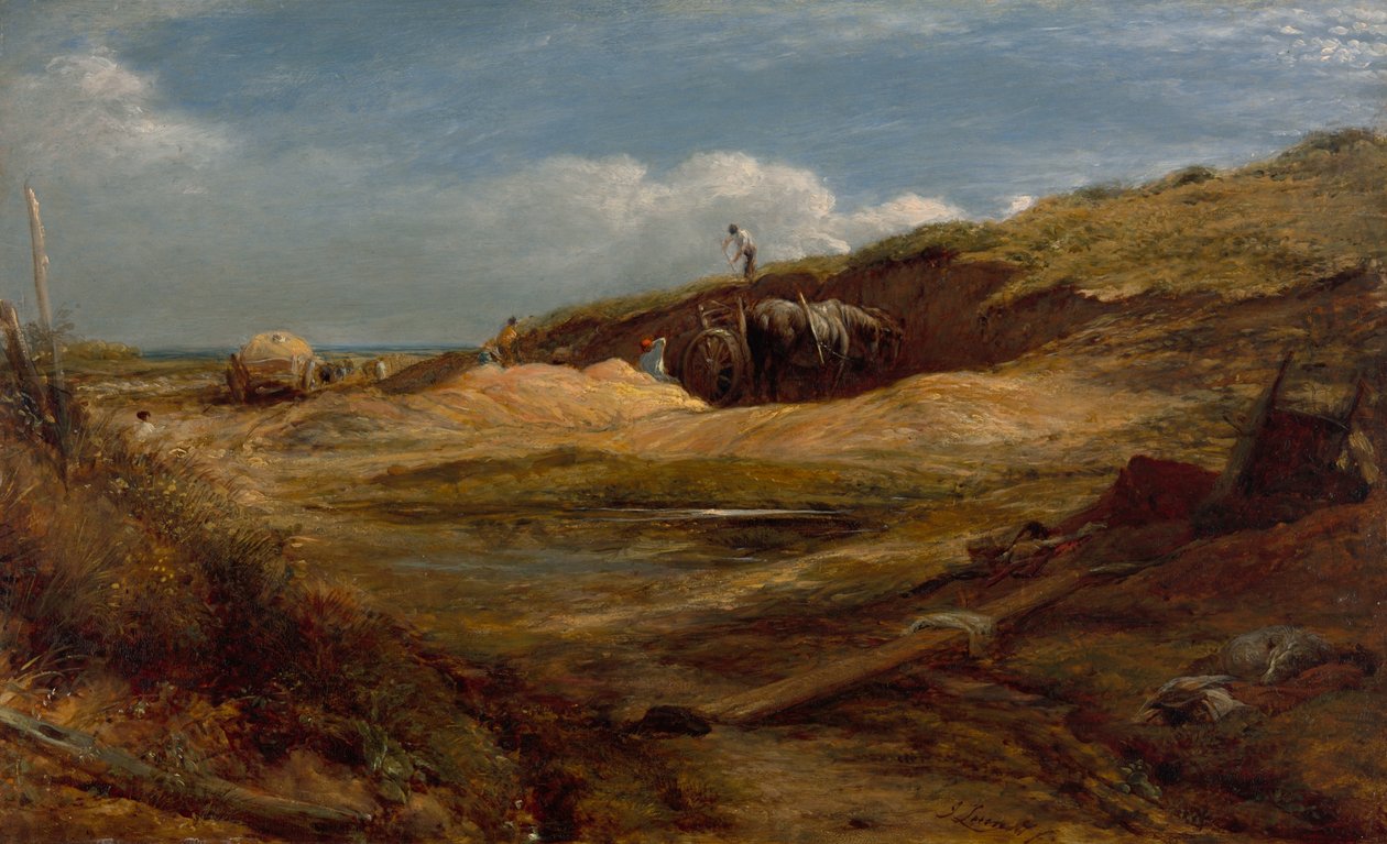 Sandhullerne, Hampstead Heath af John Linnell