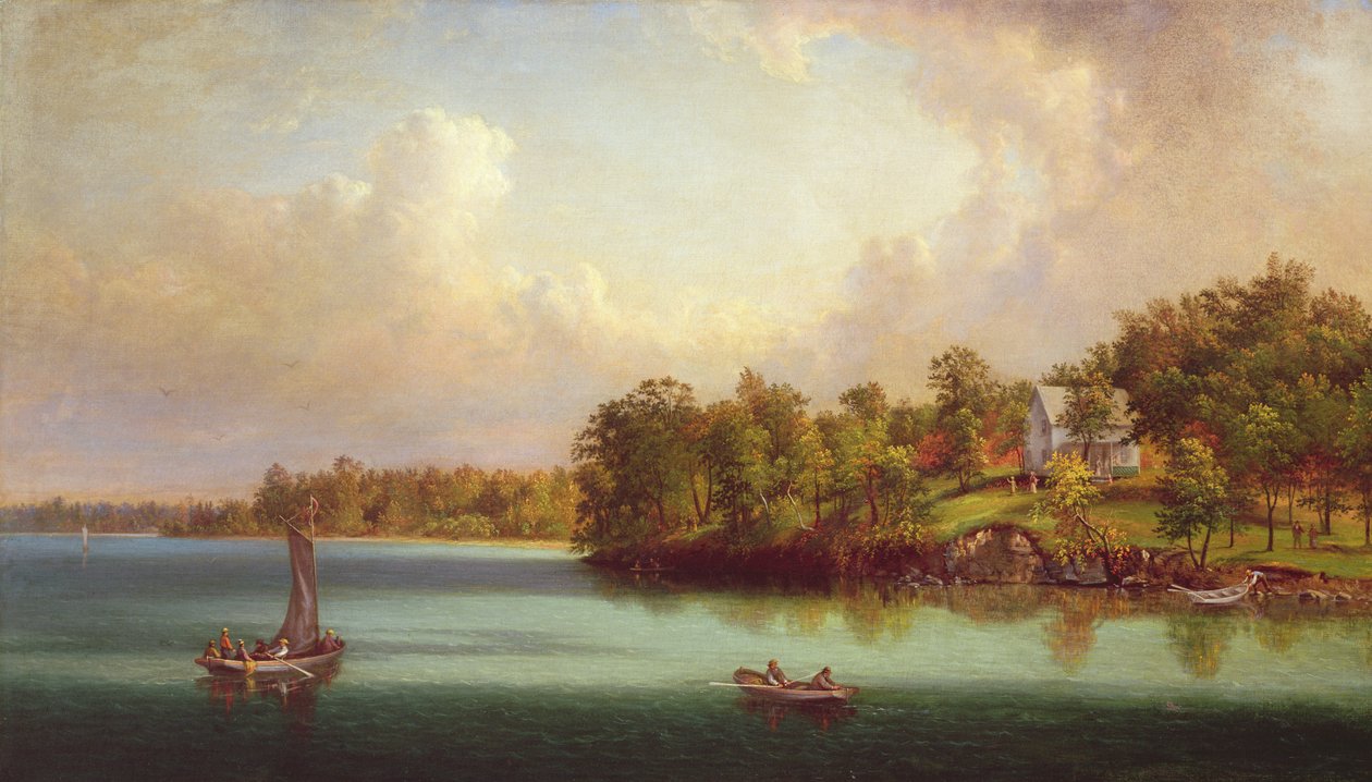 Sommerdag ved søen, ca.1880 af John Linton Chapman