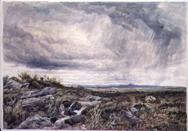 Regnfuldt vejr, Bettws-y-Coed af John Lloyd Bond