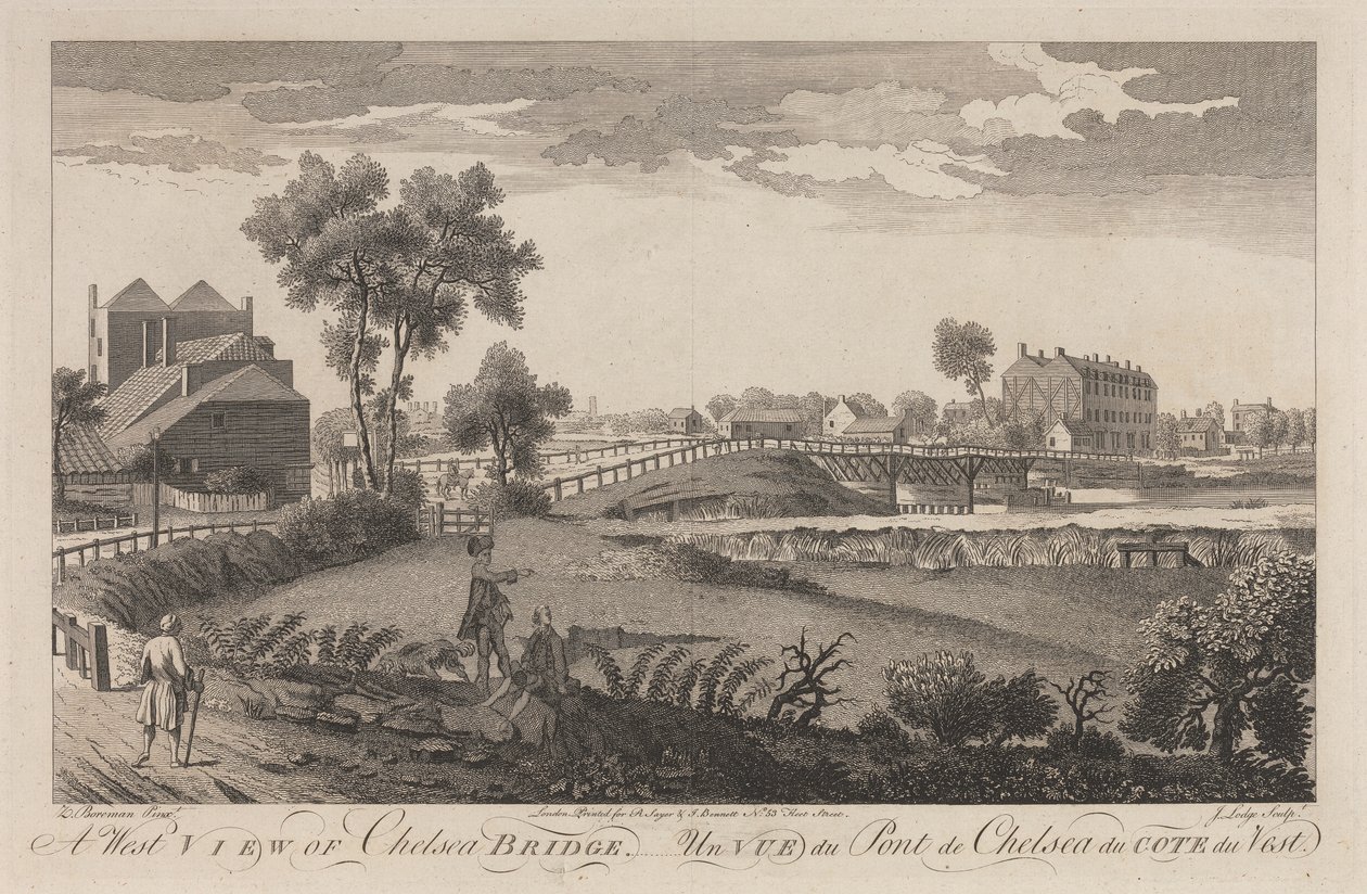En vestlig udsigt over Chelsea Bridge af John Lodge