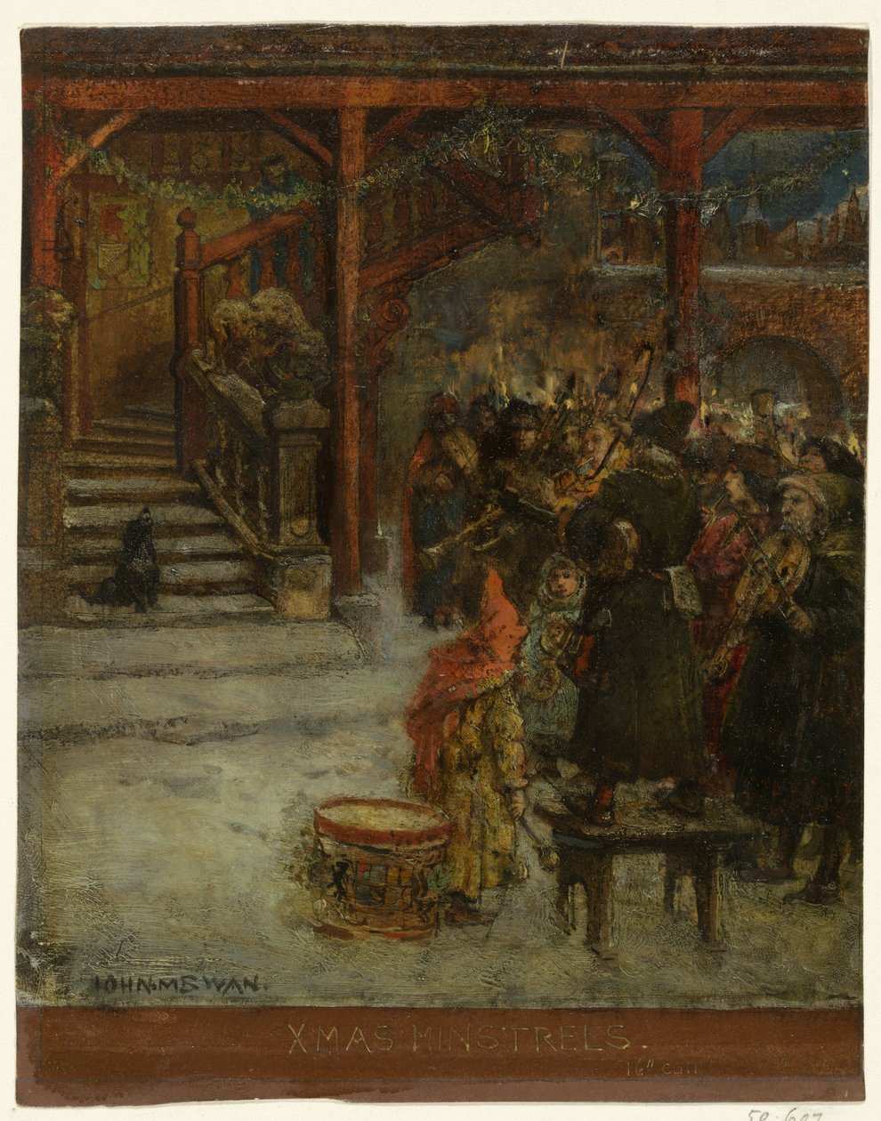 Gruppe af sang- og musikskabende figurer af John Macallan Swan
