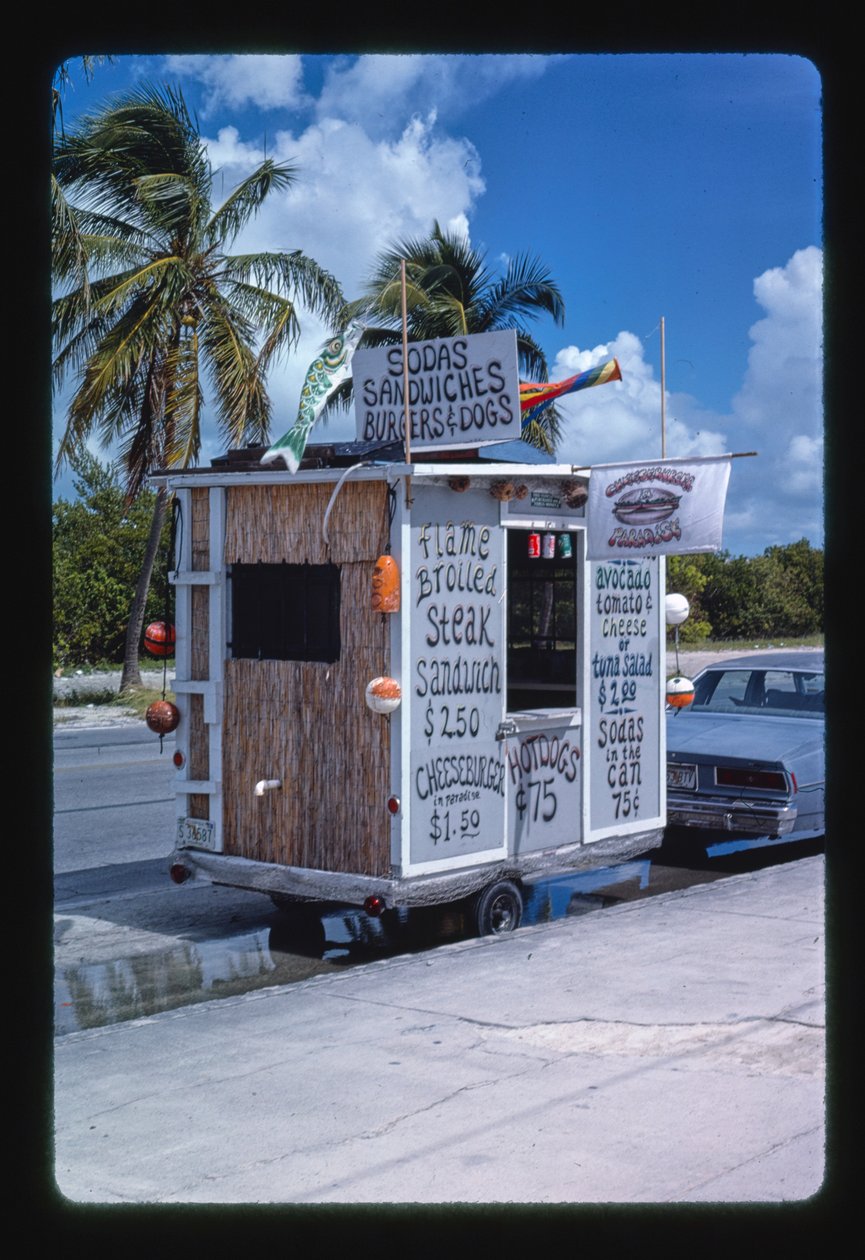Madbil på stranden, Key West, Florida, USA af John Margolies