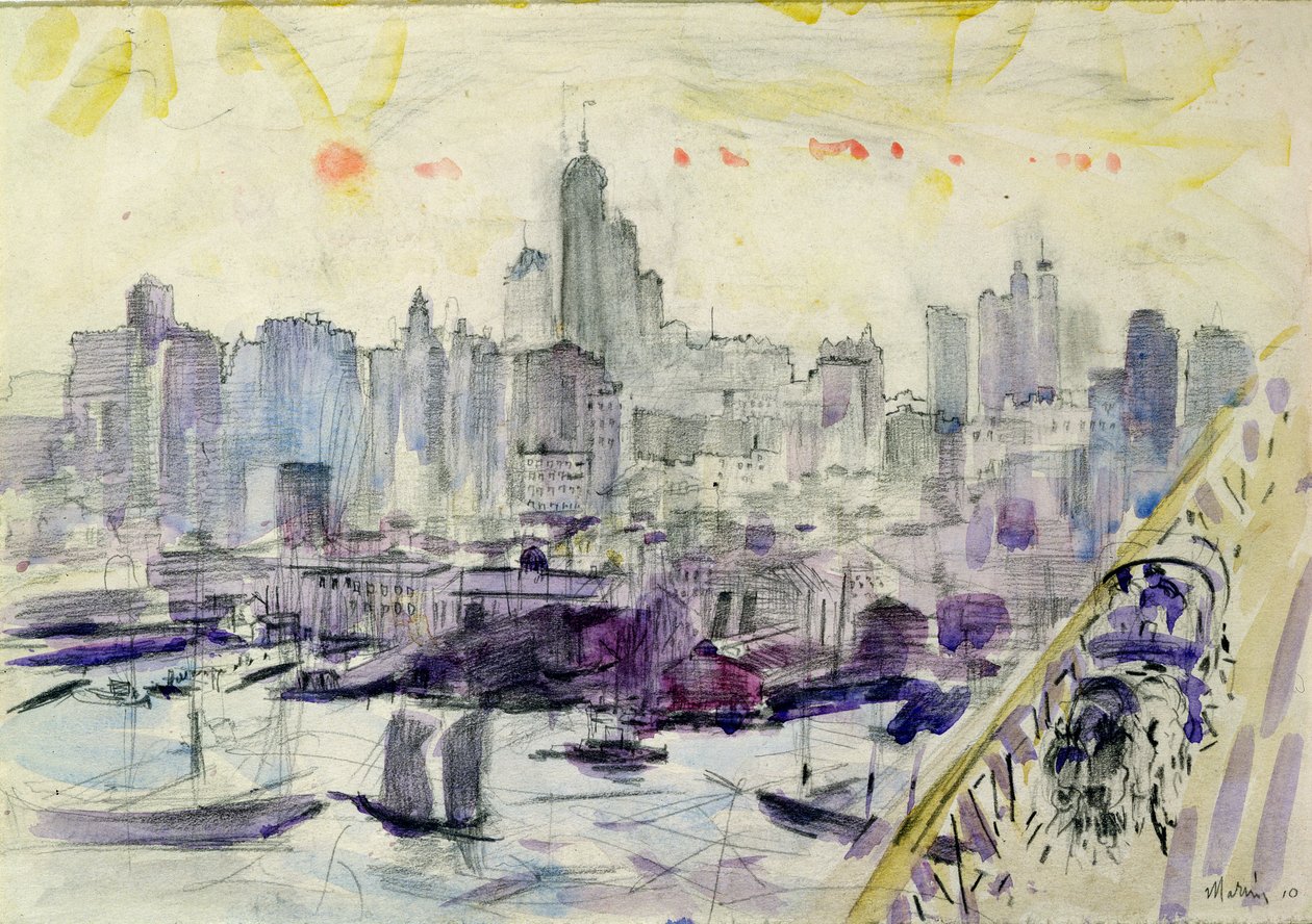 Brooklyn Bridge, New York af John Marin