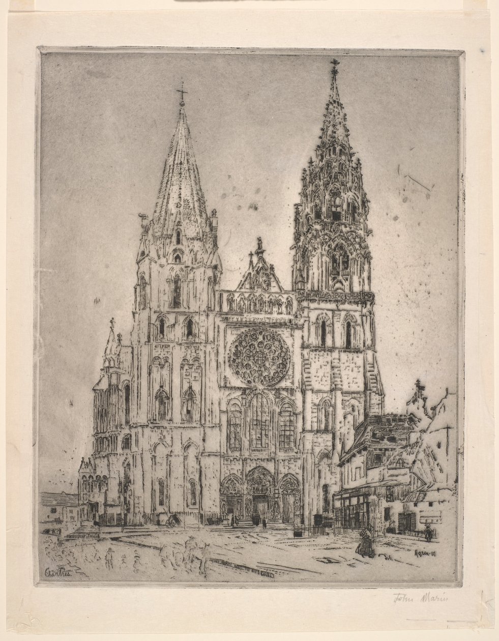 Chartres-katedralen af John Marin