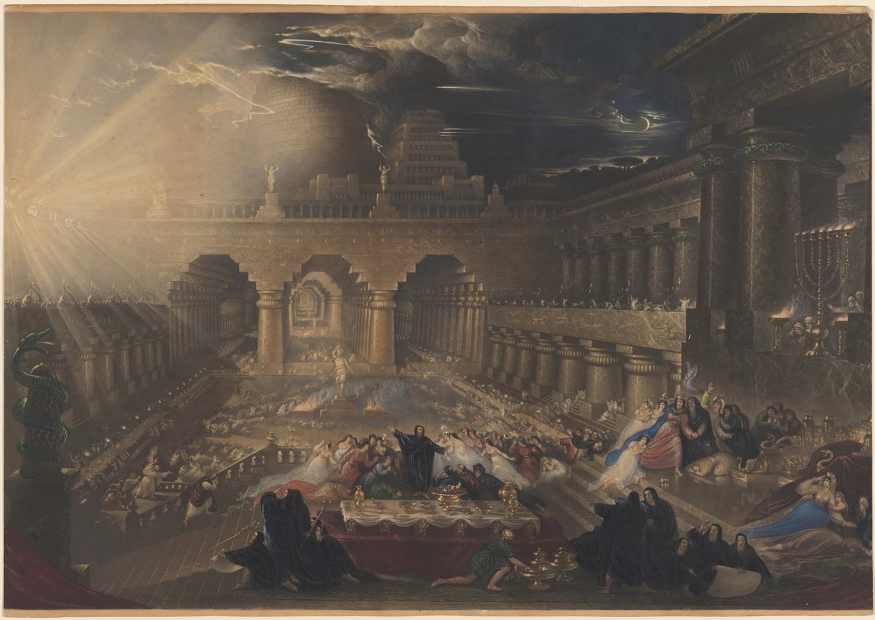 Belsazzars fest af John Martin