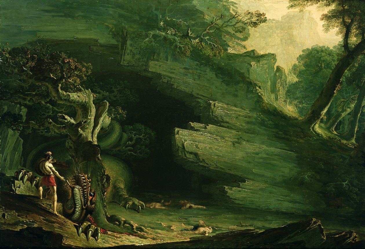 Cadmus og dragen af John Martin