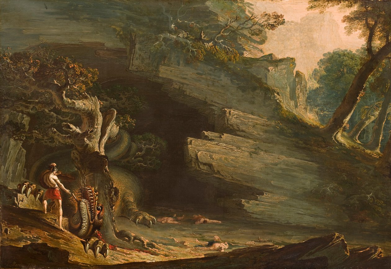 Cadmus og dragen af John Martin