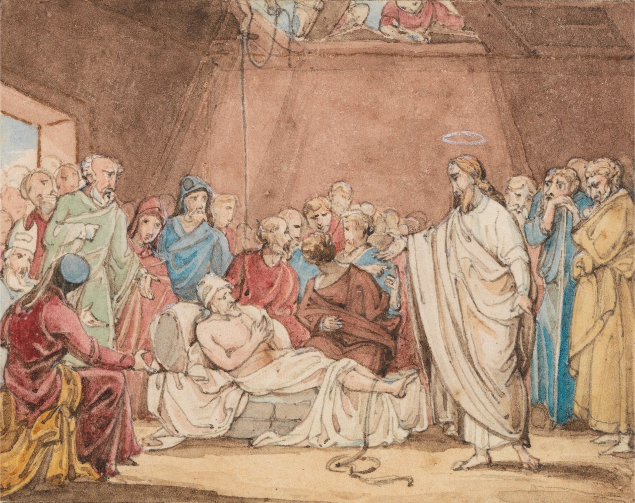 Kristus helbreder den lammede mand af John Martin