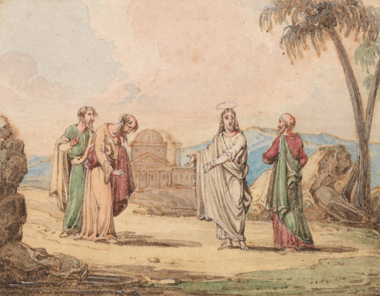 Kristus med tre skikkelser af John Martin