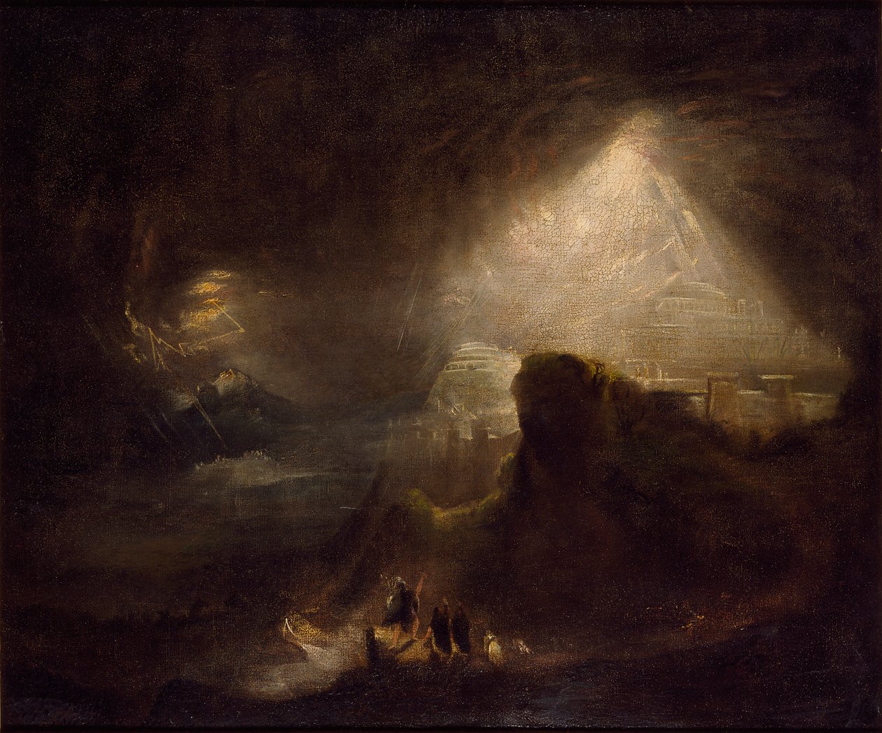 Joshua beordrede Solen til at stå stille, c1822 af John Martin