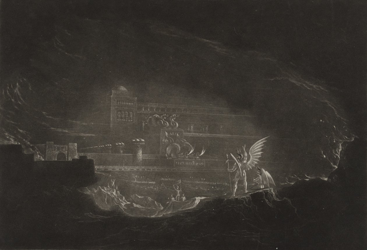 Pandemonium, ca. 1827 (mezzotint) af John Martin