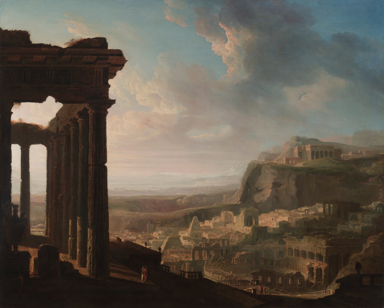 Ruinerne af en gammel by af John Martin