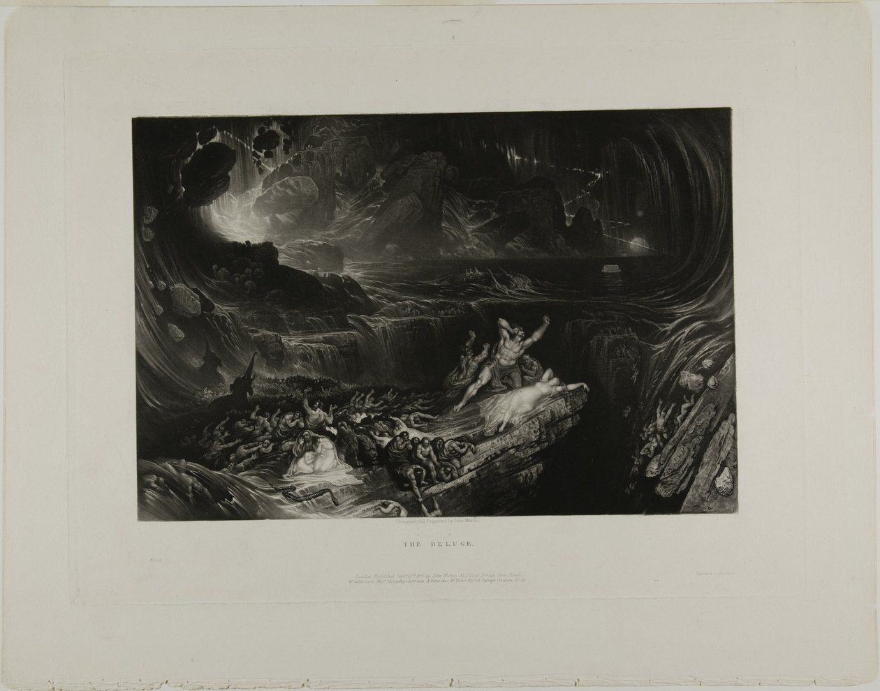 Syndfloden, fra illustrationer af Bibelen af John Martin