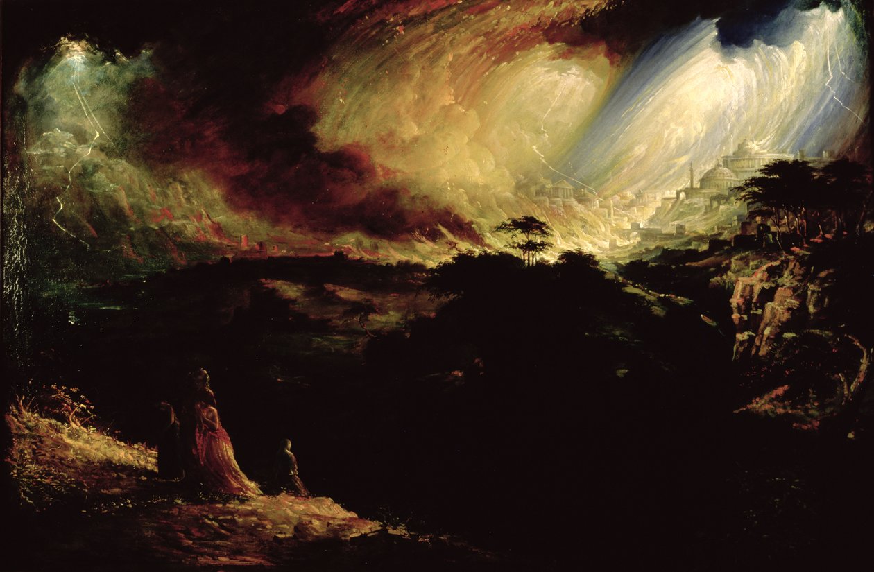 Ødelæggelsen af Sodoma og Gomorra af John Martin